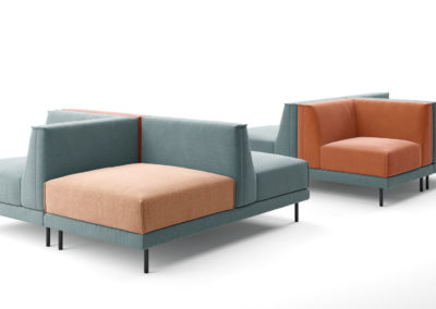 Sofa 183 von Freistil mit Stoffbezug