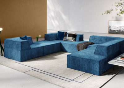 COR TRIO Sofa in Blau